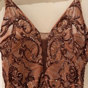 Sequin Embellished Long Dress